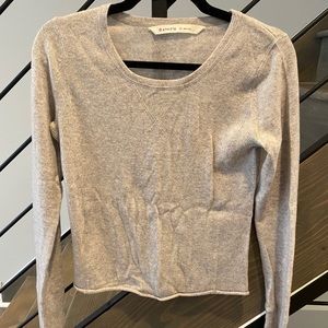 Athleta grey / gray cropped sweater